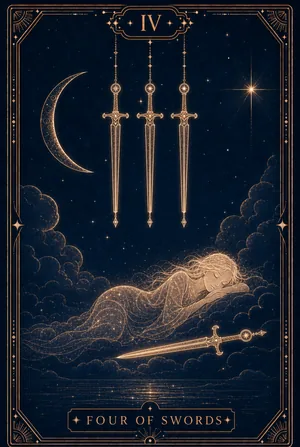 ไพ่สี่แห่งดาบ (Four of Swords)