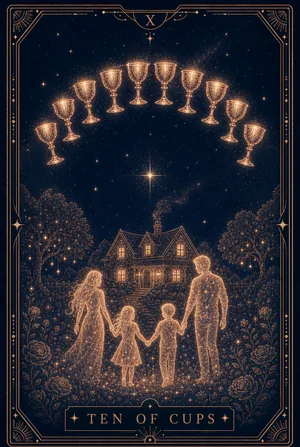 ไพ่สิบแห่งถ้วย (Ten of Cups)