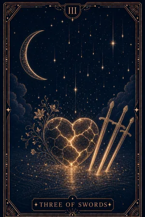 ไพ่สามแห่งดาบ (Three of Swords)